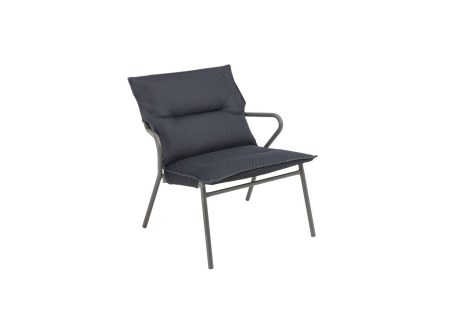 Lafuma Mobilier Loungesessel Vence Dark Grey/Titane